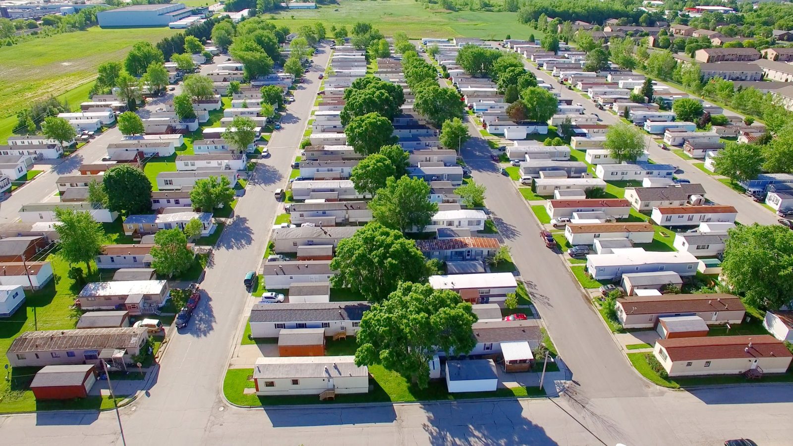 A manufactured housing community